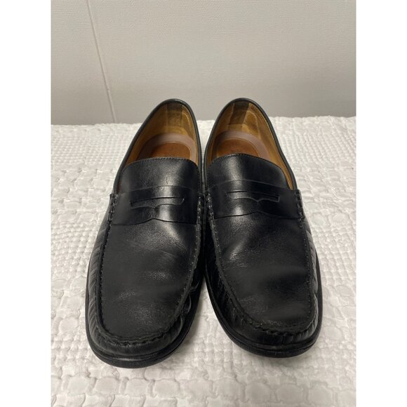 Johnston & Murphy Men’s Black Leather Shoes/Loafers Size 11 SKU 2166